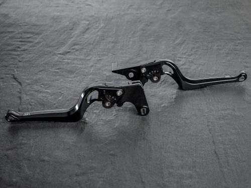FTR 2 Stripe Brake Lever With Black Adjuster - Image 2