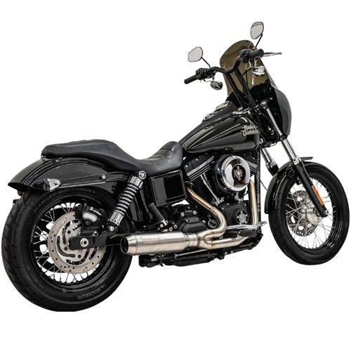 Road Rage Ripper With Superbike Muffler Stainless Steel For 06-17 Dyna w/ mid controls