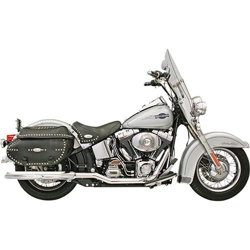 Power Curve True-Dual Crossover Header Pipes For 07-17 FXST/FLST