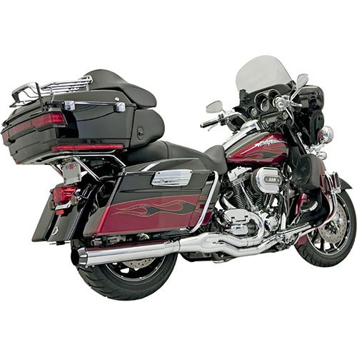 Road Rage II B4 Chrome Straight Can Style For 99-16 FLHT/FLHR/FLHX/FLTR