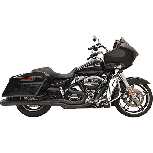Road Rage II B4 Black megaphone-style For 17-23 FLHT/FLHTK/FLHR/FLHX/FLTRX/FLTRU/FLTRK