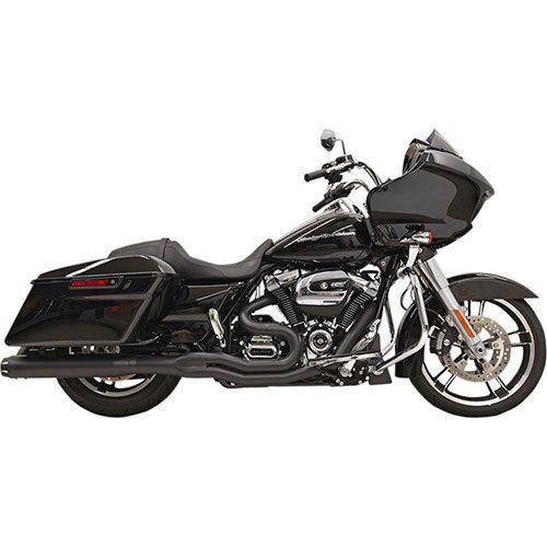Road Rage II B4 Black straight-can-style For 17-23 FLHT/FLHTK/FLHR/FLHX/FLTRX/FLTRU/FLTRK
