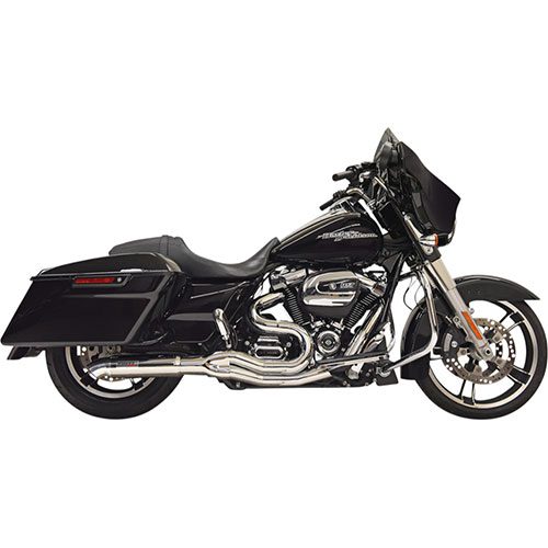 Road Rage II with Hot Rod Turnout Muffler System Chrome For 17-23 FLHT/FLHR/FLHX/FLTRU/FLTRK MODELS (EXCEPT CVO MODELS)