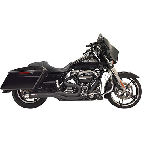 Road Rage II with Hot Rod Turnout Muffler System Black For 17-23 FLHT/FLHR/FLHX/FLTRU/FLTRK MODELS (EXCEPT CVO MODELS)