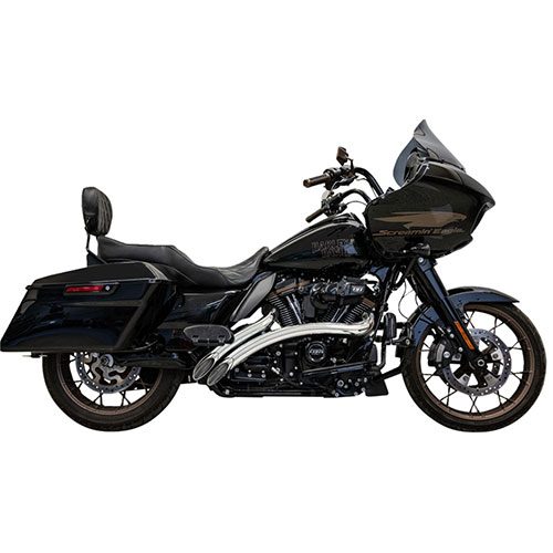 Radial Sweeper Chrome with Chrome Heat Shields For 23-UP FLHTK/FLHFB 22-23 FLTRXST/FLHXST/FLTRXSE 21-23 FLHRXS/FLTRXS/FLHXS 19-21 FLHTKSE 2019 FLTRXSE/FLHXS/FLHX