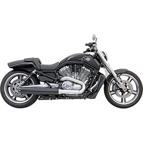 Slip On Mufflers Black For 09-17 VRSCF