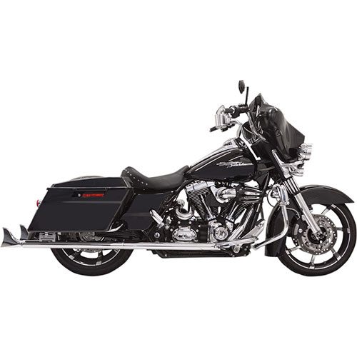 Fishtail Mufflers 36" Chrome For 99-16 FLT/FLHT/FLHR/FLTR/FLHX