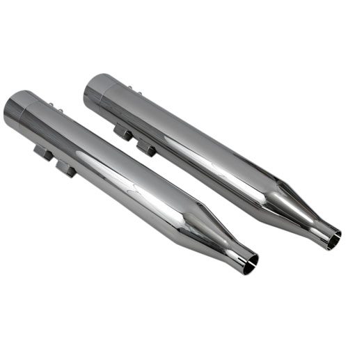 DNT Mufflers Chrome Straight Can with Chrome internal fluted End Cap For 99-16 FLT/FLHT/FLHR/FLHX/FLTR
