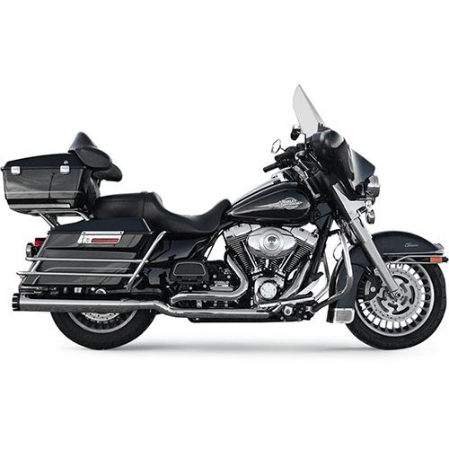 True-Dual Down Under Headpipe Chrome For 09-16 FLHT/FLHR/FLHX/FLTR