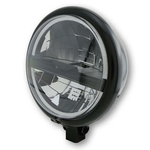 Black HIGHSIDER 5 3/4 inch LED headlight BATES STYLE