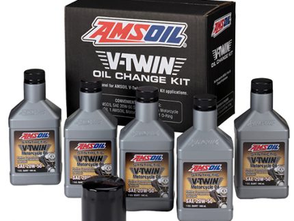 Amsoil V-Twin Black Oil Change Kit 16-UP
