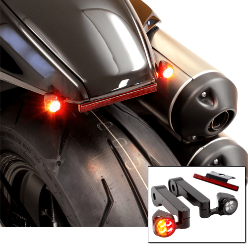 SportsterS 3-1 Rear Indicator with bracket and reflector