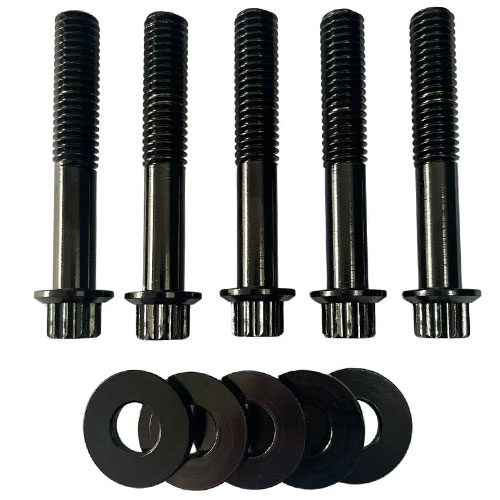 Titanium Rear Pulley Bolts With Washers for Softail and Dyna Models from 2007
