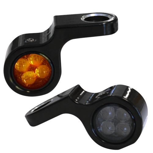 Black Round Mirror Mount Indicators