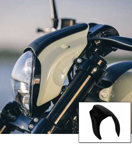 Breakout Black Headlight Cap by Thunderbike