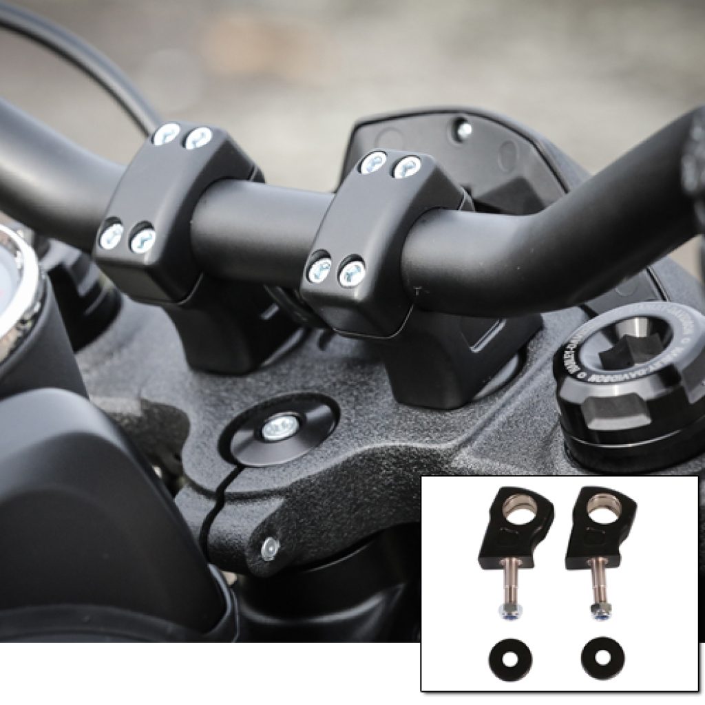 Black Pull Back Riser Kit for 18-up Fatbob Models – Hot Bike